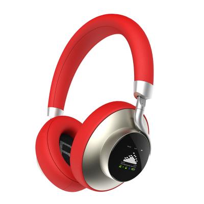 China Portable LCD Dual Spectrum DJ Media Player Ear Cover Noise Canceling Colorful Led Bluetooth Earphones OEM Wireless Headphones for sale