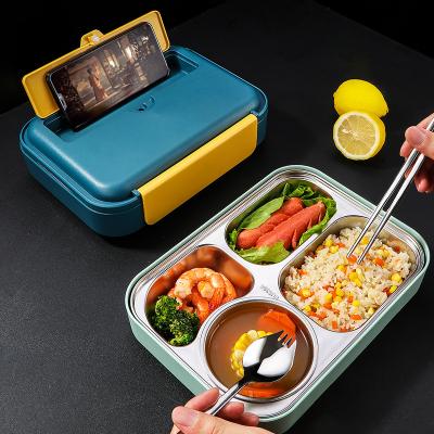 China Freshness Preservation 304 Stainless Steel Soup Bowl Student Canteen Lunch Box Family Dormitory Japan Heating and Insulation Work for sale