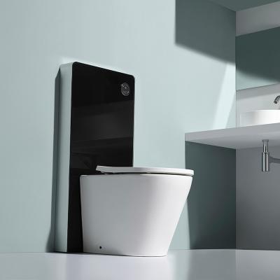 China Double-flow Chaozhou sanitary ware back to wall toilet WC toilet in bathroom back to wall toilet for sale