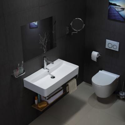 China High Grade Contemporary Wall Hung Basin Sink Modern Bathroom Ceramic Art Basin for sale