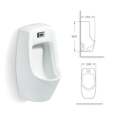 China Modern Sanitary Ware Standing Sensor Urinal Ceramic Wall Recessed Urinal Wc for sale