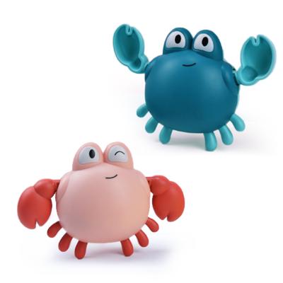 China Toy Cute Swimming Race Floating Cognitive Floating Crab for Kids Bath Toy Animal Wind Up Swimming Crab Bathtub Toys for sale