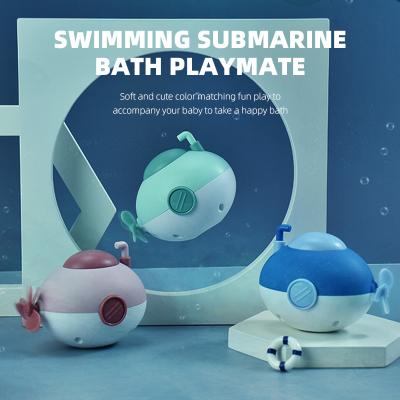 China Toy Cute Swimming Race Floating Cognitive Floating Submarine For Kids Bath Toy Animal Wind Up Swimming Bathtub Submersible Toys for sale