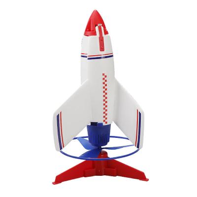 China Funny Educational Toy 2022 Best Selling Rocket Launcher Flying Ufo Electric Drone Rockets Outdoor Toys Flying Power Rocket For Kids for sale