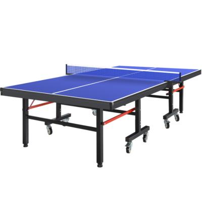 China 2021 Hot Entertainment Outdoor Professional Table Tennis Ping Pongs / Indoor Outdoor Standard Size Equipment Ping Pong Table With Folded Legs for sale