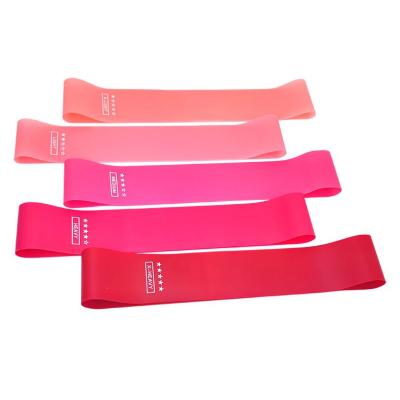 China OEM ODM Manufacturer Experienced Yoga Pink Eco-friendly Band Gradient Resistanc Training Tension Band Resistanc for sale