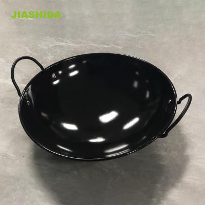 China Sustainable Hot Selling Class Cook Commercial Frying Wok Pan Non Stick Wok Kitchen Porcelain Enamel Soup Pot for sale