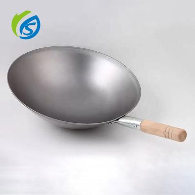 China Jiashida Large Sustainable Commercial Chinese Wok Range Stainless Steel Wok For Restutrant for sale