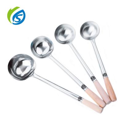 China Jiashida Long Sale Stainless Steel Soup Spoon Sustainable Hot Long Pouch Spoon For Hot Pot for sale