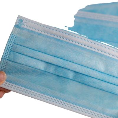 China 3 Ply Nonwoven Daily Protective Disposable Face Mask Medical Care Factory Price Blue / White for sale