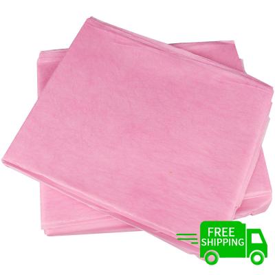 China FREE DELIVERY 100 Pcs Super Soft Nonwoven Disposable Disposable Bag/SMS Bed Sheets Sheets For SPA HOTEL for sale