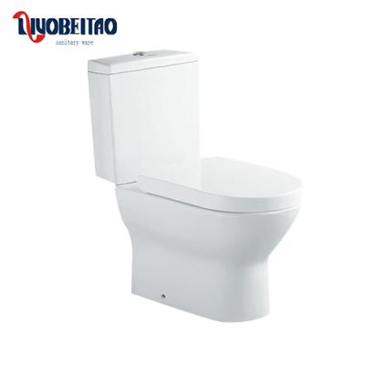 China Double-flow Chaozhou Ceramic Bathroom Sanitary Ware EWC Single Piece Toilet for sale