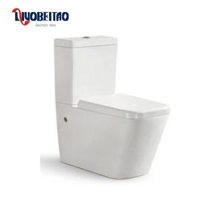 China Australia Hot Sale Double-flush Sirlanka Market p Trap Square Two Piece Toilet for sale