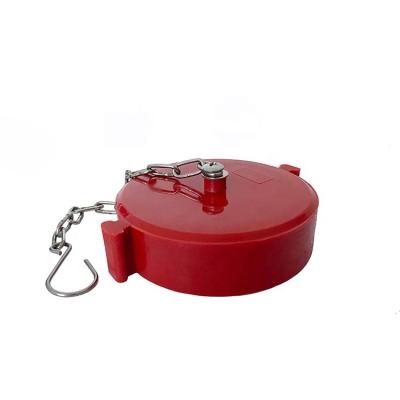 China Fire Water System 2 Inch Coupling Caps With Chain for sale