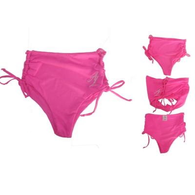 China 2021 Hot Sales Seamless Women's Swimwear Elasticity Beach Breathable Pink Trunks for sale