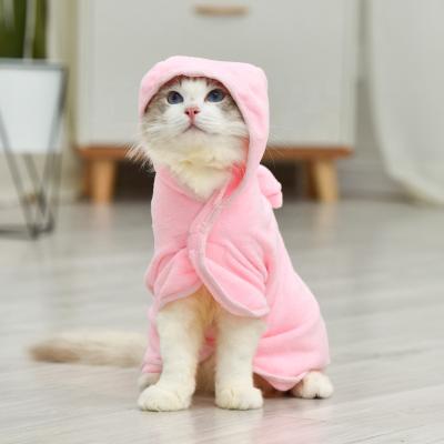 China Stored Wonderful Outdoor Pet Clothes Cat Clothes Custom Large Puppy Pet Cat Clothes Wholesale Cat Bathrobe for sale