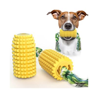 China Hot Selling Viable TPR Grooming Teeth Cleaning Serrated Rod Dog Toothbrush Chew Play Bite Pet Molar Toys for sale