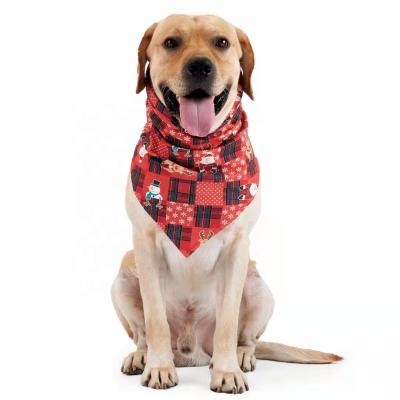 China Stocked 2021 Christmas Hot Selling Bandanas for Dog Slime Triangle Scarf Cozy Holiday Party Ornament for sale