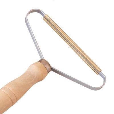 China Sustainable Fiber Handle Manual Fabric Portable Compact Razor Tool Wooden Hair Remover for sale