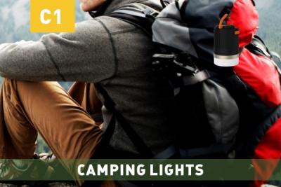 China Flexible 18650 Li-on Rechargeable Led Camping Lights With USB Portable Charger for sale