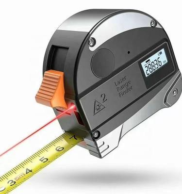 China Portable 2 In 1 130 Feet Distance USB Rechargeable Laser Tape Measure Laser for sale