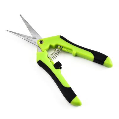 China Anti-Slip Straight Handle Head Gardening Scissors Garden Shears Non-Slip Labor-Saving Flower Branches Tree Branch Shears for sale