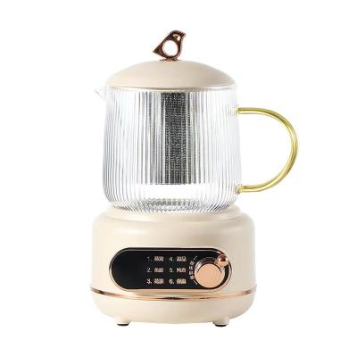 China Small Base 360 ​​Glass Electric Kettle Insulation Rotation Multifunctional Function Degree Kitchen Appliances for sale