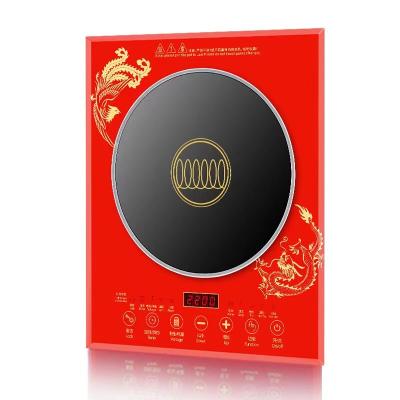 China Modern Factory Sales 220/110V Household Flush Frying Single Head Embedded Tabletop High Power Induction Cooker for sale