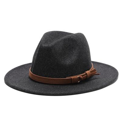 China 2021 Image Women Spring Autumn New Belt Decoration Top Hat Sellers Fedora Hats Winter for sale