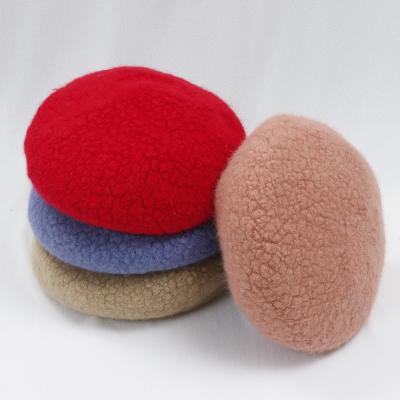 China Plush Autumn Winter New Products Fashion 2021 out of women's wholesale high quality beret hat for sale