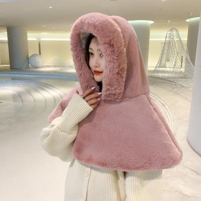 China COMMON Wholesale Furry Coat Solid Color New Product Thermal Women's Winter 2021 Hats for sale