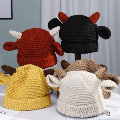 China COMMON Customized Cute Hot Selling Ear Style Kids Keep Warm Winter Beanie Hats for sale