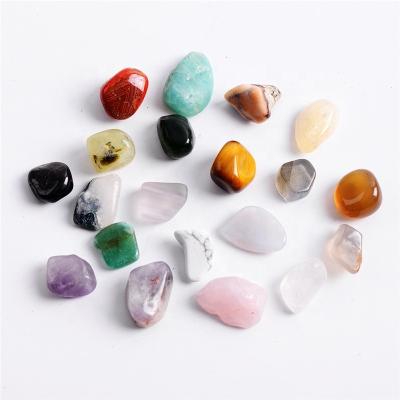 China 20pcs CLASSIC Mini Ores Natural Stones Collection Tumbled Irregular Loose Gemstone Art Ornament Decorative Set for sale