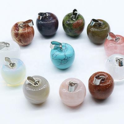 China Natural Money Tree Stones Healing Crystals Home Office Decoration Apple Shape Ornaments Decorative Cheap Gift for sale