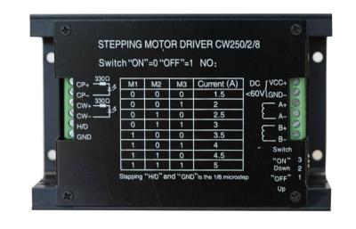 China Microstepping CNC Hybrid Stepper Motor Driver For Engraving Machine 20 ~ 60V for sale