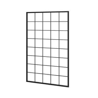 China Nordic Golden Home Living Room Furniture Mordern Iron Grid Screen Rack Hotel Office Hotel Partition Decorative Seat Screen for sale