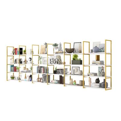 China Mordern Furniture Bookshelf Nordic Wall Mounted Bedroom Wall Rack Horizontal Wall Rack Iron Display Cabinet for sale