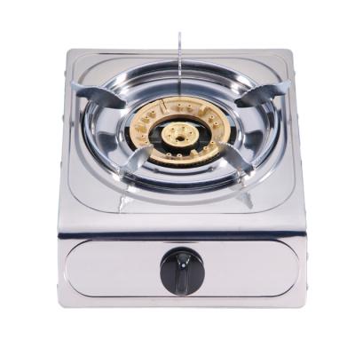 China Outdoor Hotel Table Top Single Burner Cooking Mini Gas Cooker Stove Porcelain For Camping for sale