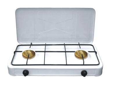 China Household Camping Gas Stove with Two Burners with Cover for sale