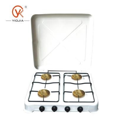 China Household 4 Burner Gas Stove With Cover Stove For Cooking for sale