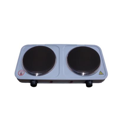 China The Hotel 2021 Die Casting Iron Plate 2 Burner Hot Plate Electric Cooking Stove for sale