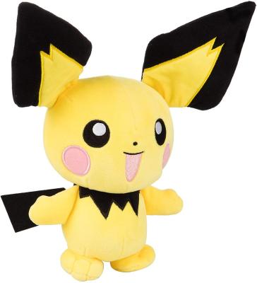 China Lovely Gift 26cm Version Cute Juvenile Evolution Pichu Dolls Grow Monday Anime Stuffed Animal Stuffed Toys For Kids Adults Gifts for sale