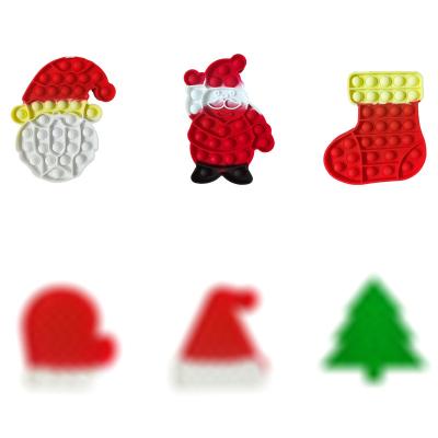 China Relife Toy Christmas Series Decompress Arithmetic Funny Educational Toys Santa Claus Christmas Tree Desktop Worry Popit for Kids Adults Gifts for sale