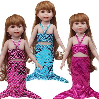 China Doll Toy Clothes Accessories Toy Cute Mermaid Costumes Cartoon Style For 18 Inch American Girls Outfits Kid Girls Toys For Children Gift for sale