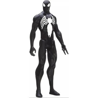 China Wholesale Fine PVC Marves Spiderman Toy Amine Action Figure ABS Quality Superhero Design Black Yoys For Kids Gifts for sale