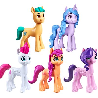 China New Action Number Desktop Original Anime Decoration 5 Pcs Sunny Pipp Izzy Zipp Hitch Hasbro Friendship My Little Pony Kid Toys For Birthday Gift for sale