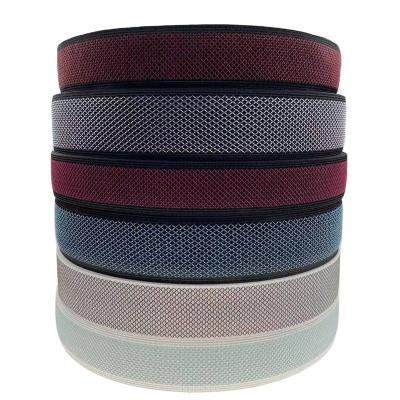 China Other Supplier 32 35 37 40mm Hot Woven Colorful Polyester Mattress Tape Edge Roll Webbing for sale