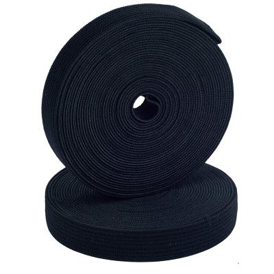 China Cheap custom knitted elastic foldable edging tape elastic white textile flat tape for sewing for sale