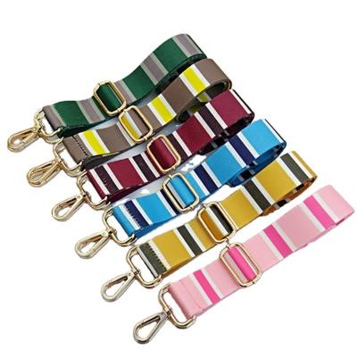 China For Bag Custom Fashionable Contrast New Stripe Thickened Bag Accessories Cross - Wide Body Bag Strap Strap for sale