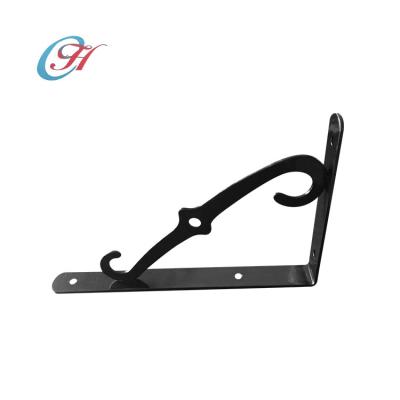 China Designer Steel Wall Support Piece Black White Steel Reinforced Shelf Brackets For Europe for sale